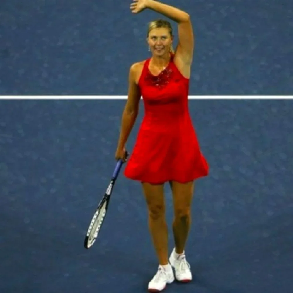 Nwt Nike Stunning Maria Sharapova Red Tennis Dress w/ Bra XS
